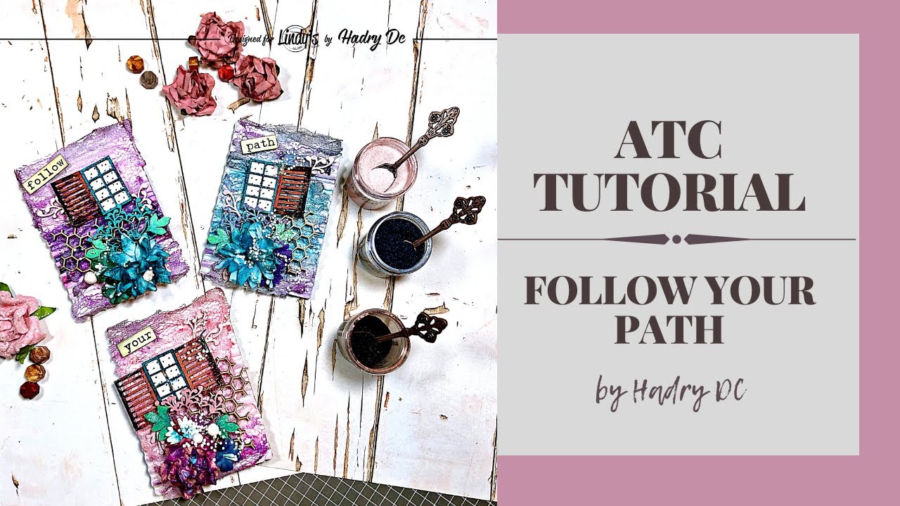 MIXED MEDIA ATC - TUTORIAL WITH LINDY´S