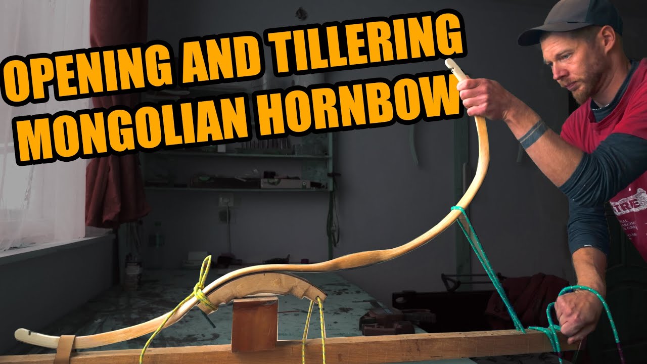How to Make a Mongolian Hornbow – Episode 4: Opening and Tillering bow
