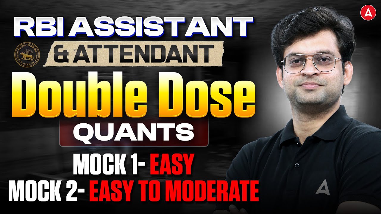 RBI Assistant & Attendant Quants | Quants Practice Set Mock 1 & Mock 2 | By Navneet Sir
