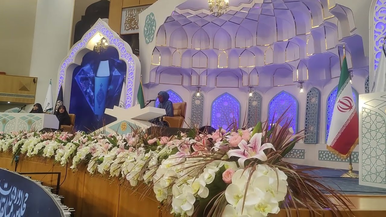 Maimuna Hussaini Badeggi at 40th international musabaqa held in IRAN.