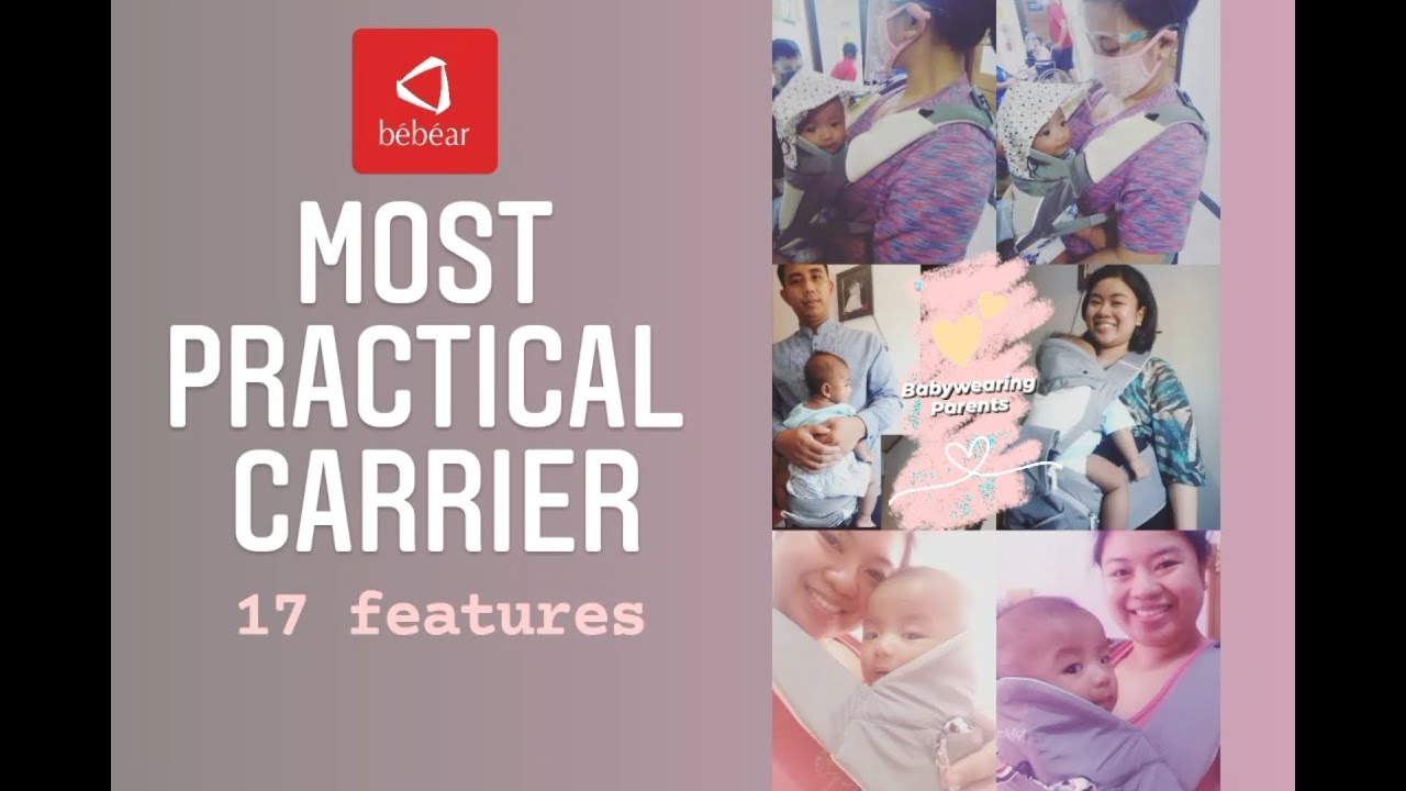 B&eacute;b&eacute;ar aX foldable hip seat carrier | 17 features | Most practical carrier