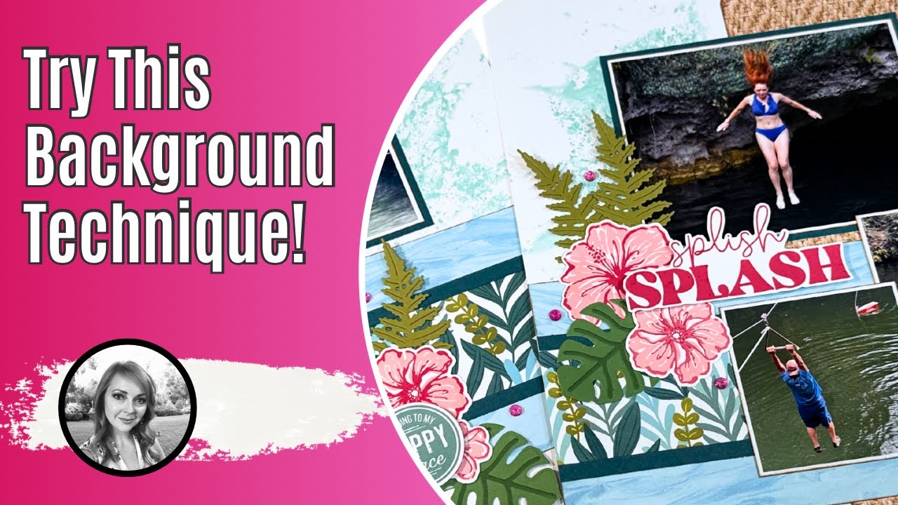Create a Unique Background Effect on your Scrapbook Layout