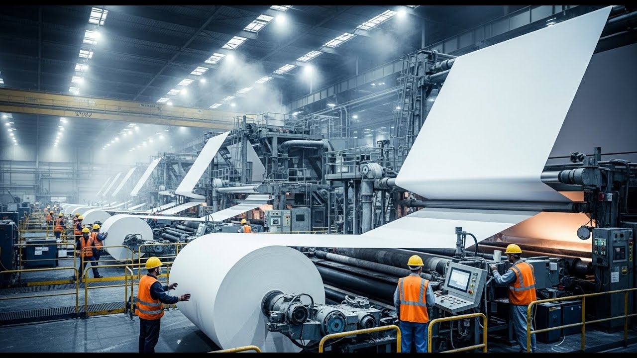 Inside the Paper Mill: From Wood Pulp to Premium Paper (Full Process)