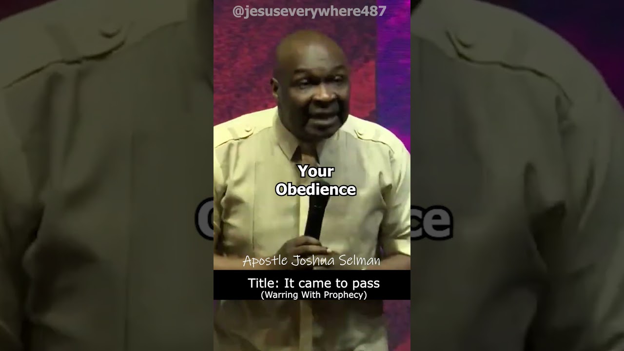 Your Obedience | Apostle Joshua Selman