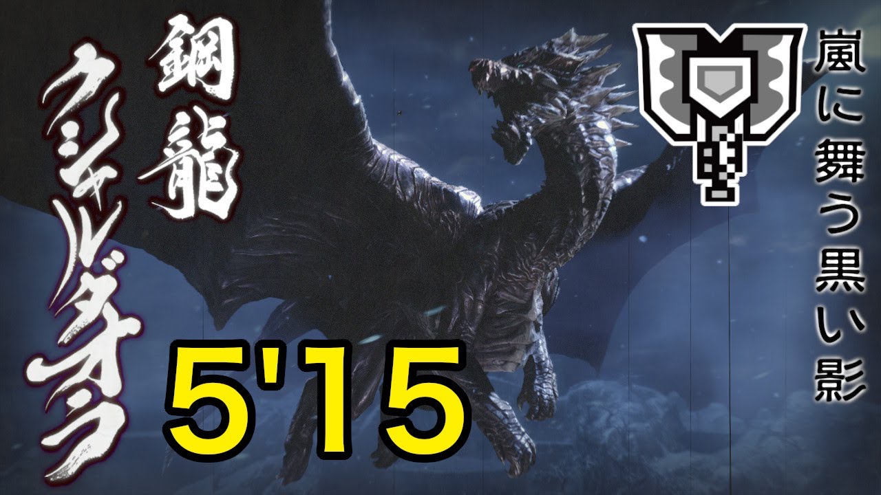 【MHRise】嵐に舞う黒い影 クシャルダオラ チャージアックス ソロ 5'15