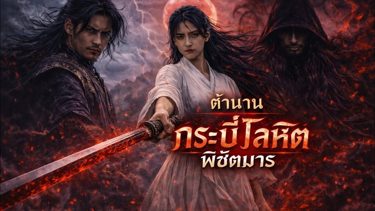 ตำนานกระบี่โลหิต#เรื่องเล่า #นิยายเสียง #นิยายจีน #กำลังภายในพระเอกเก่ง #aiสร้างภาพ 