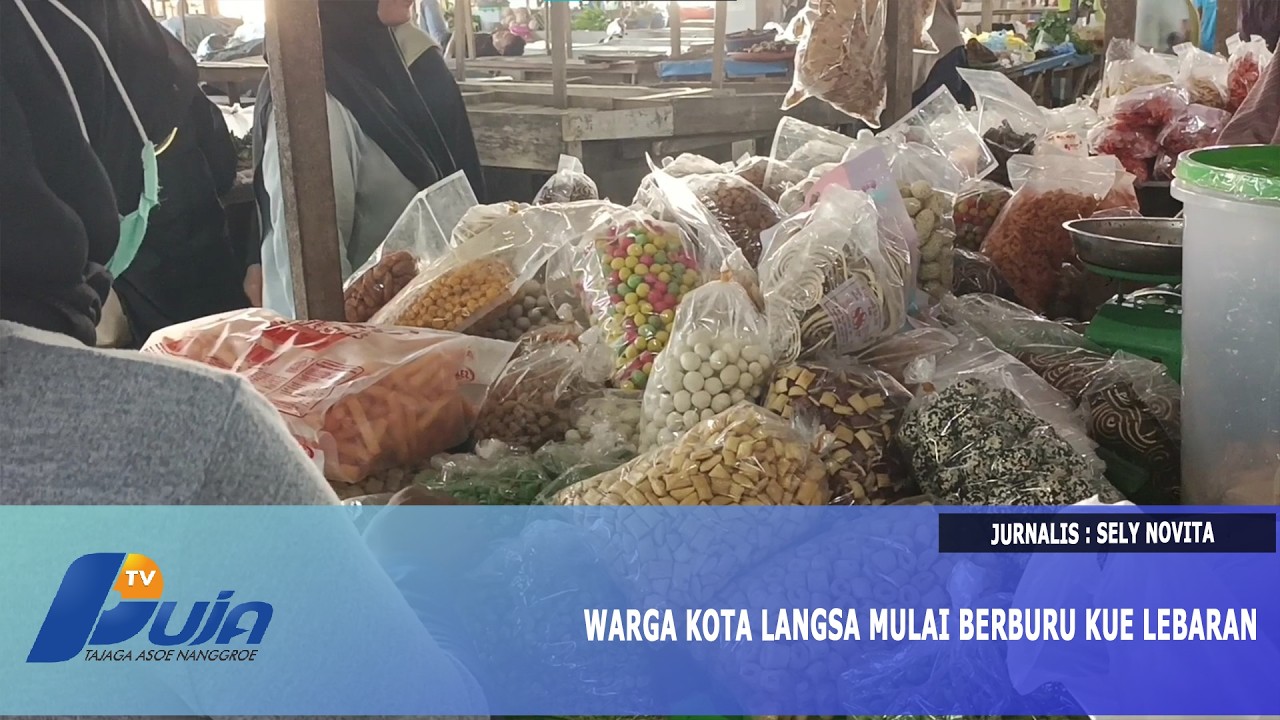 Warga Kota Langsa Mulai Berburu Kue Lebaran