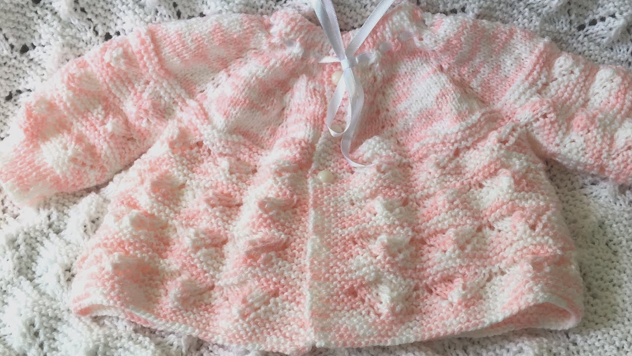 CASAQUINHO DE TRICÔ PARA BEBÊ - MESCLADO