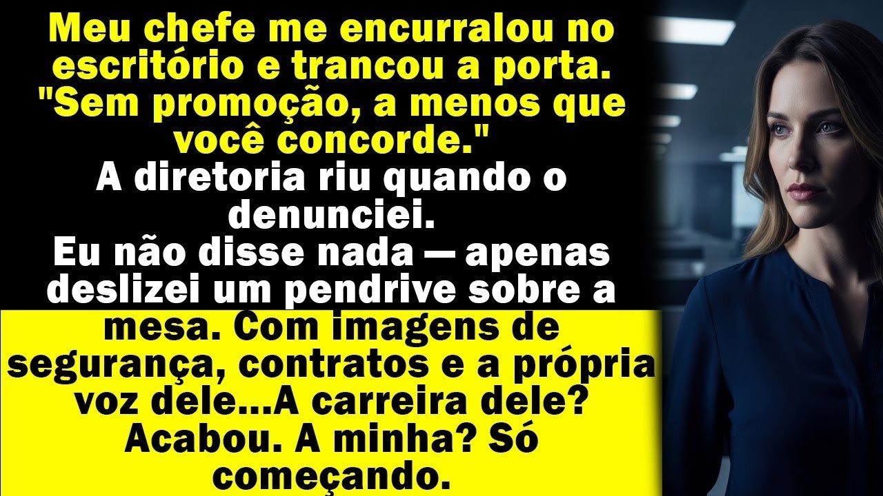 32 Meu chefe exigiu mais do que trabalho para uma promoção — mas eu o expus com provas