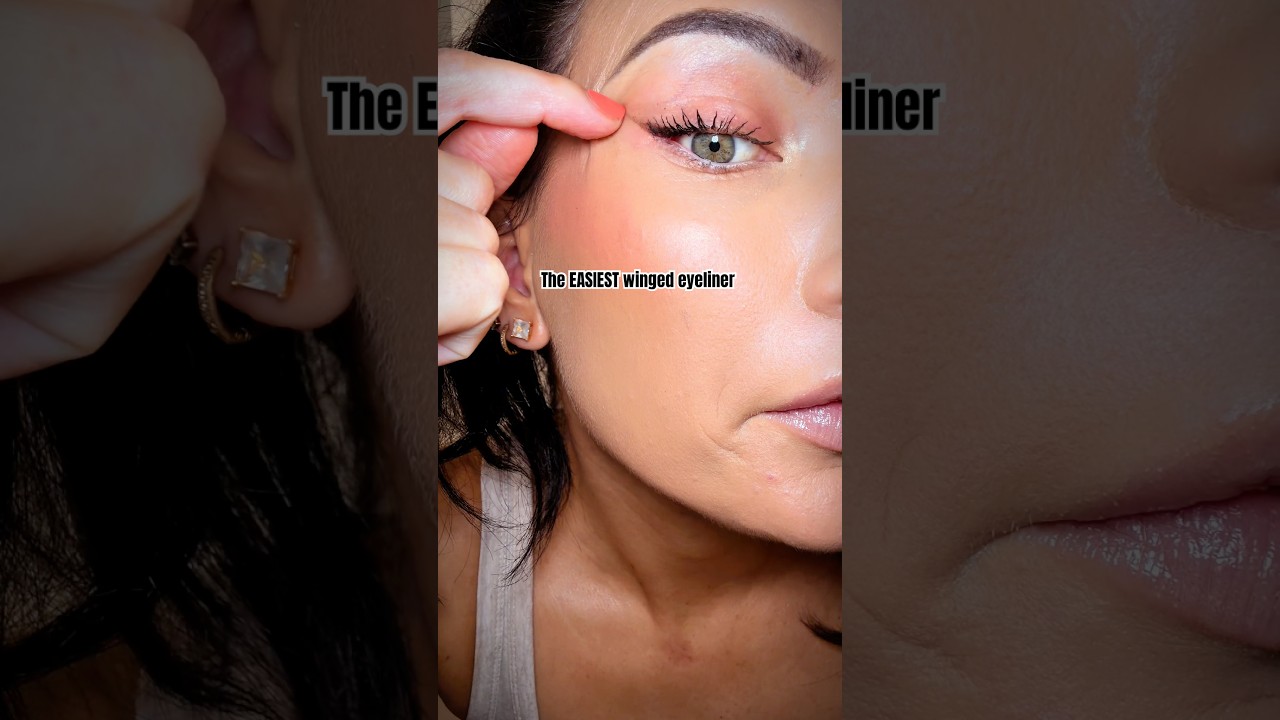 The EASIEST winged eyeliner