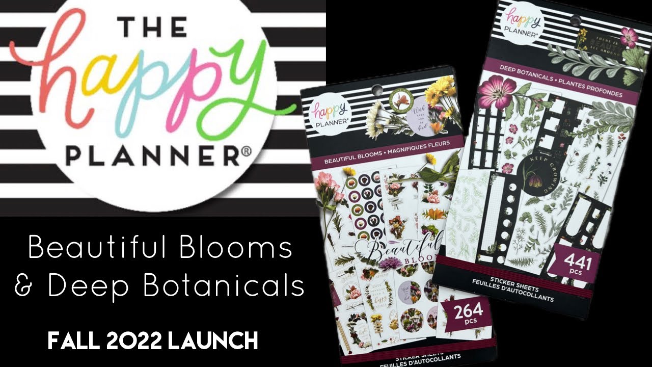 Beautiful Blooms & Deep Botanicals Flip Thrus | Fall 2022 Release | The Happy Planner