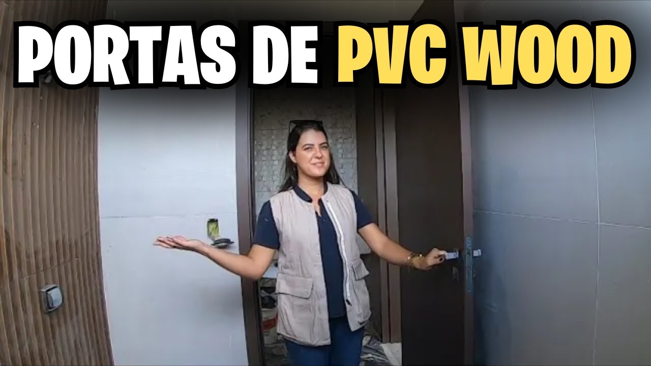 Portas de PVC Wood - Tour na Obra /  Residência A&L
