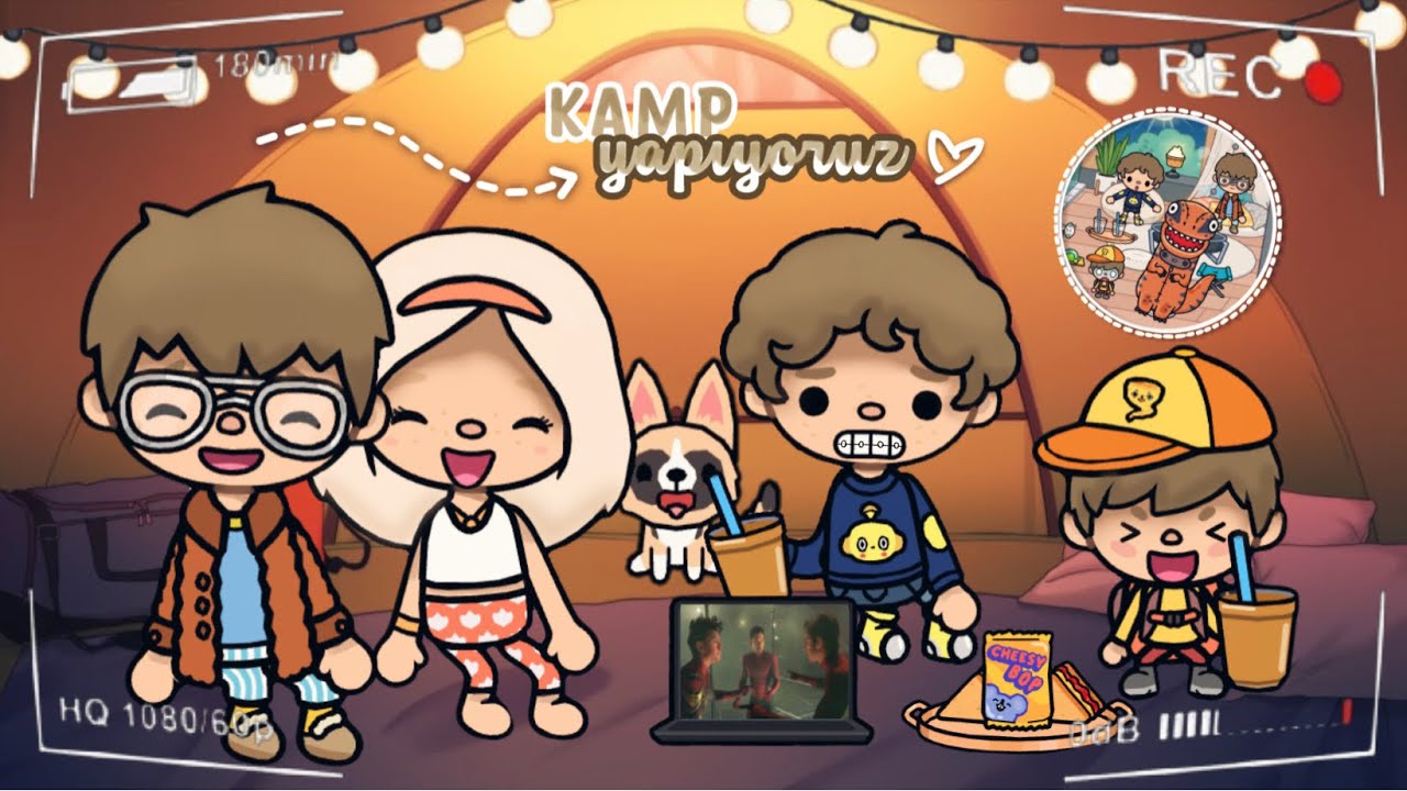 TOCA WORLD KAMP YAPIYORUZZ!!🏕️||TOCA LIFE WORLD TÜRKÇE|| SUNRISE TOCA🤍🦭