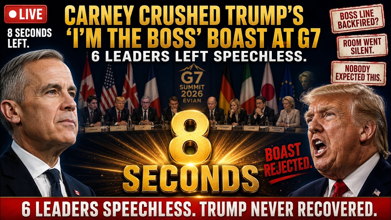 Carney CRUSHED Trump's  I'm the Boss  Boast at G7 &mdash; 8 Seconds Left 6 Leaders Speechless