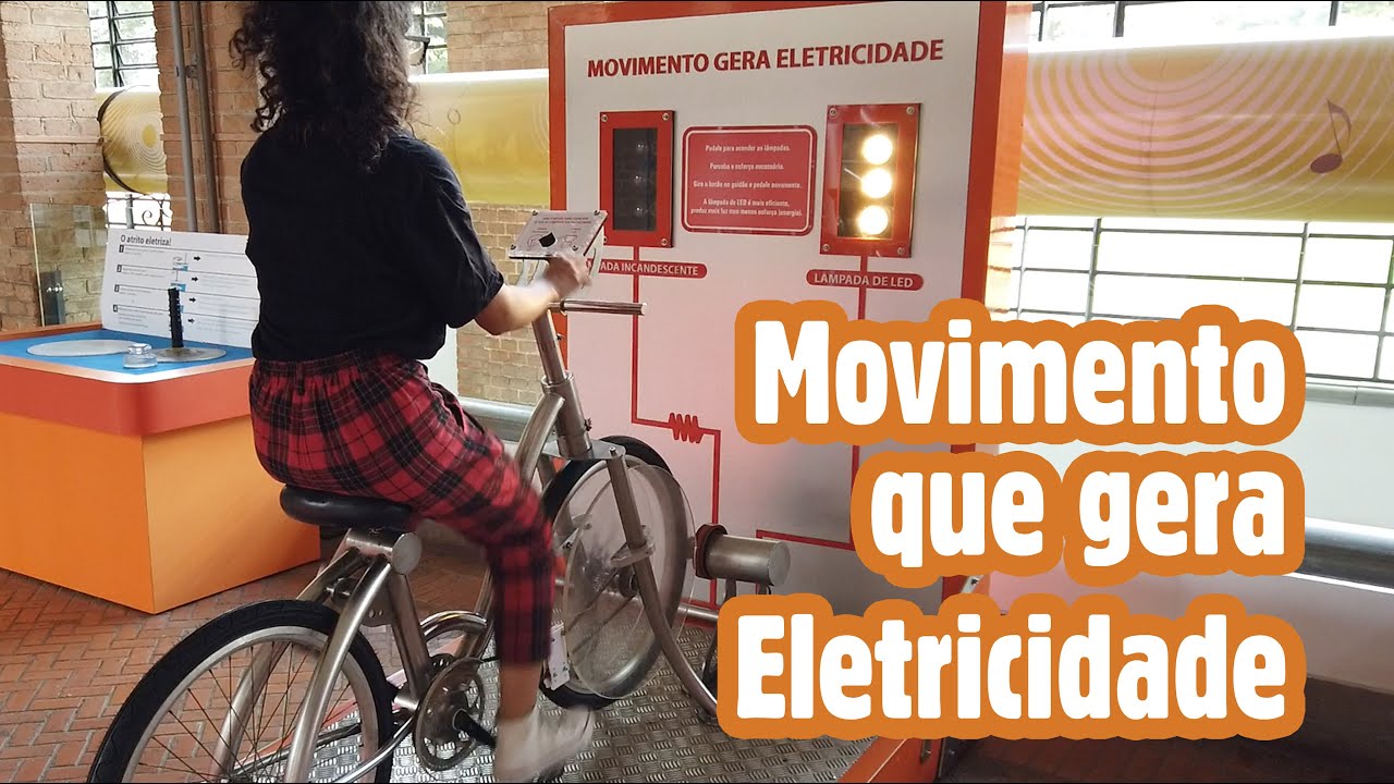Gerador na Bicicleta - Movimento que gera eletricidade - EP04