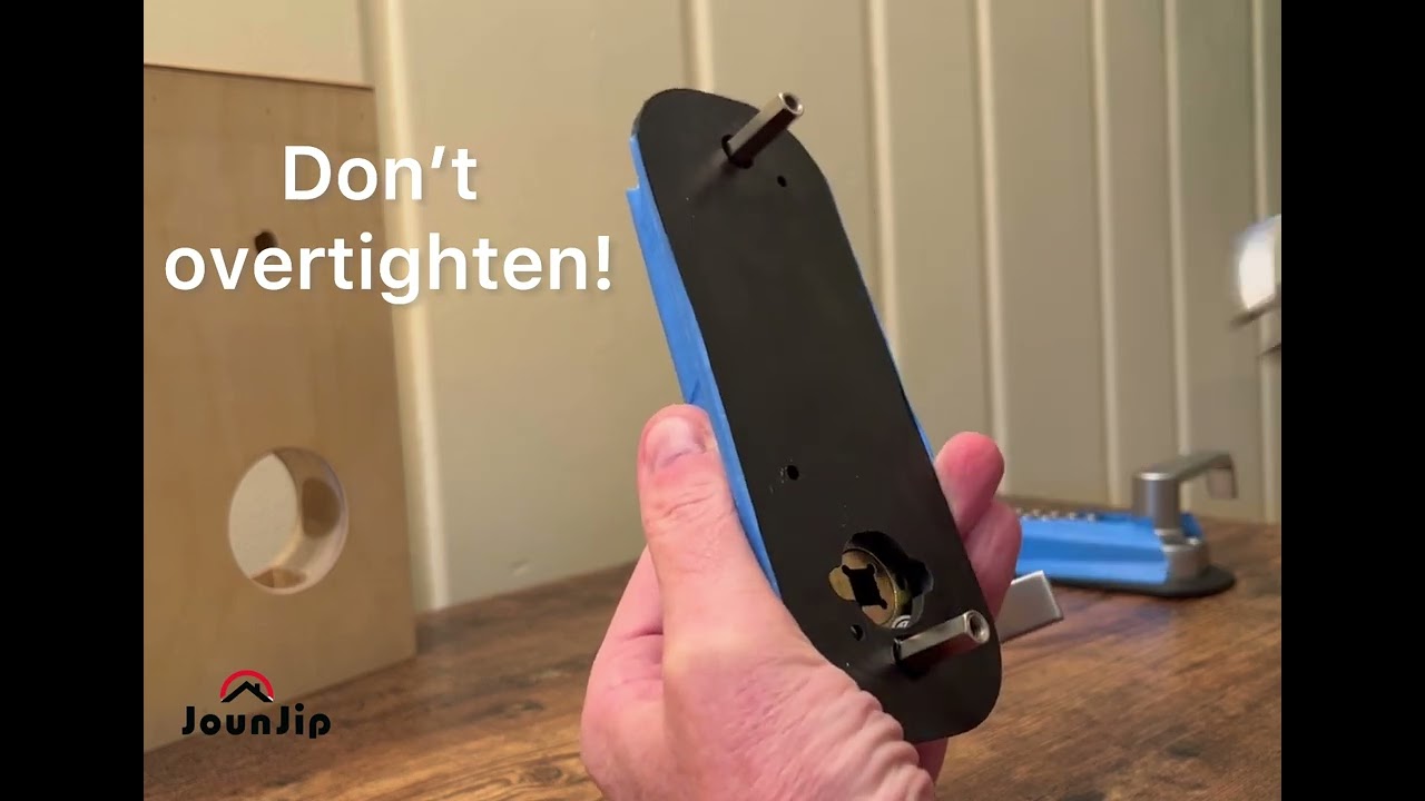 How to install - JounJip Double Sided Keyless Lever Lock with Square Spindle- Good Home Locks