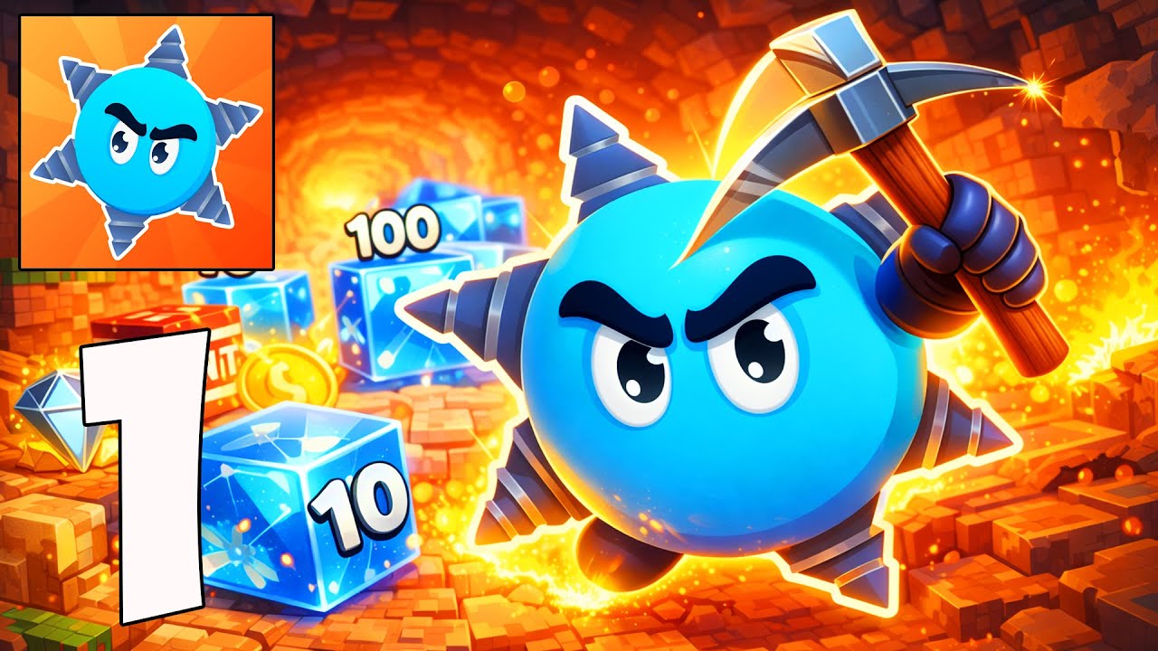 Dig Merge Deeper – Mobile Gameplay – Journey to the Earth’s Core (iOS, Android)