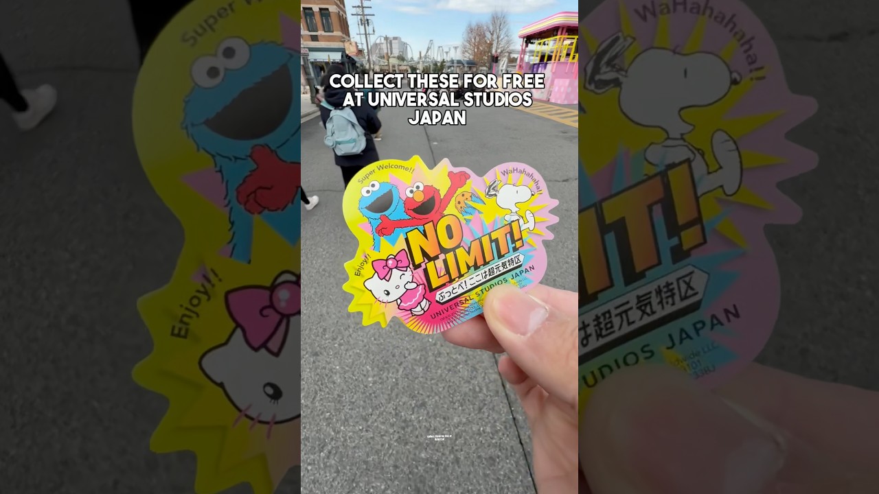 Получите бесплатную #наклейку в #usj #UniversalStudiosJapan в #Осаке #Япония #путешествия #Univer...