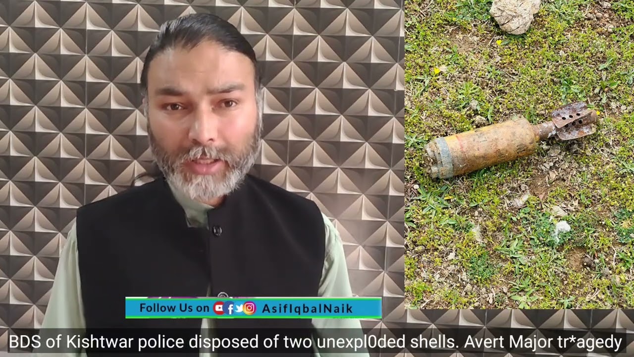 BDS of Kishtwar police disposed of two unexpl0ded shells. Avert Major tr*agedy..Watch Video 