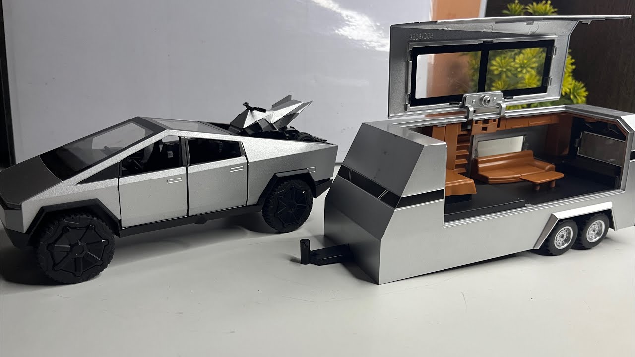 Tesla Cybertruck with pickup trailer | Che zhi Cybertruck 
