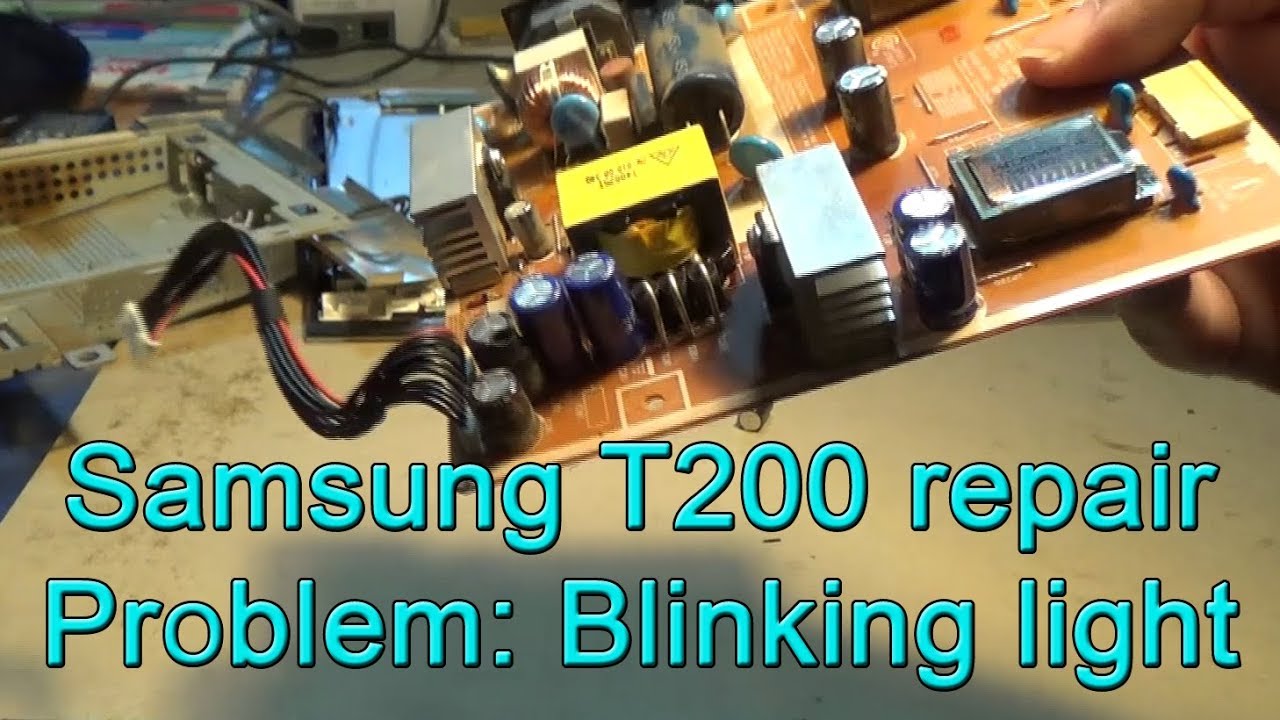 Monitor Samsung T200 (T220 & T240) blinking light and doesn't start