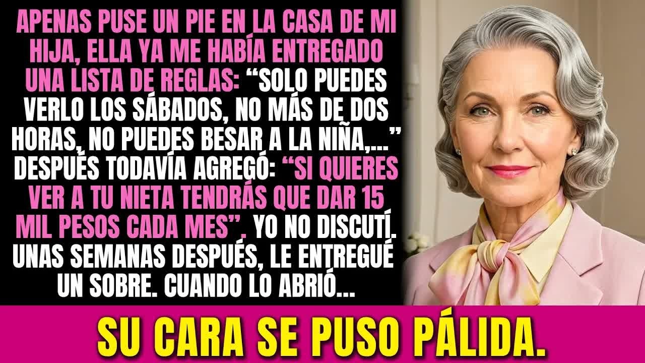 Mi hija me puso reglas para poder ver a mi nieto, y yo le entregué un sobre
