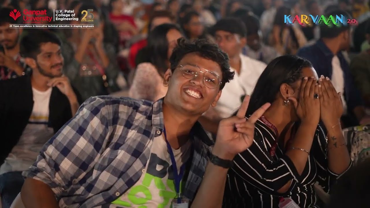 Annual Function 2023 &ldquo;KARVAAN 2.0&rdquo; of Ganpat University - U.V. Patel College of Engineering-Starting