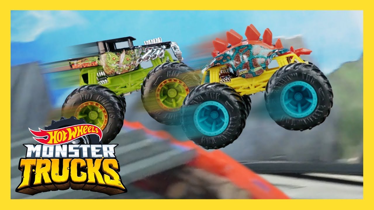 MONSTER TRUCKS VOLCANIC CLIFF TOURNAMENT! | Monster Trucks | @Hot Wheels