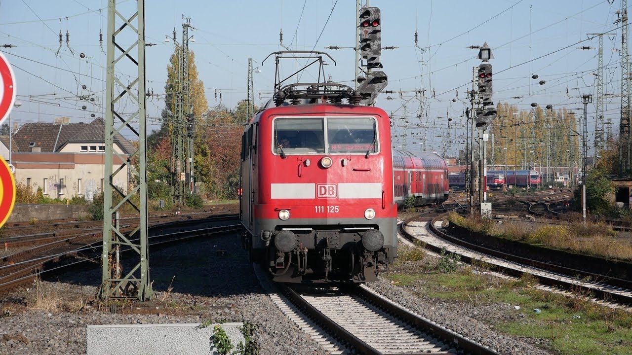 Zugverkehr in Mönchengladbach HBF mit BR 185 111 1440 1429 420 186 143 425 193