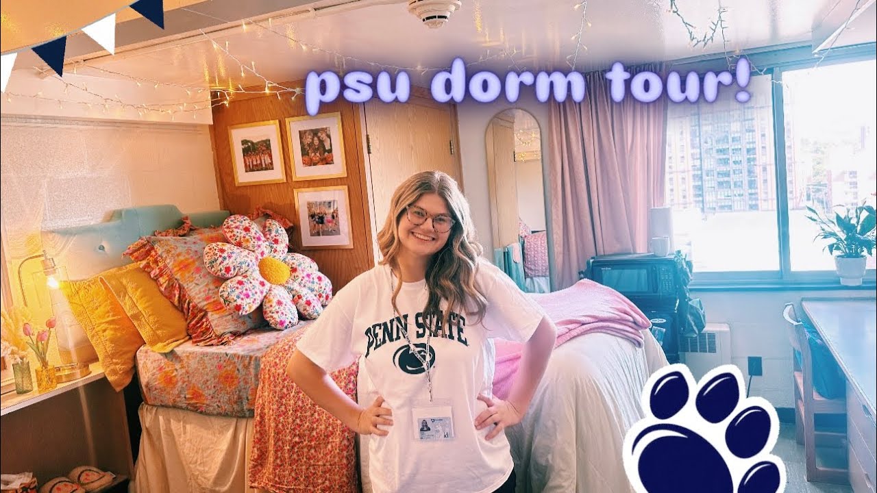 penn state pollock dorm tour!! (beaver) + what you need/don’t need to bring to your dorm!! 💙🤍