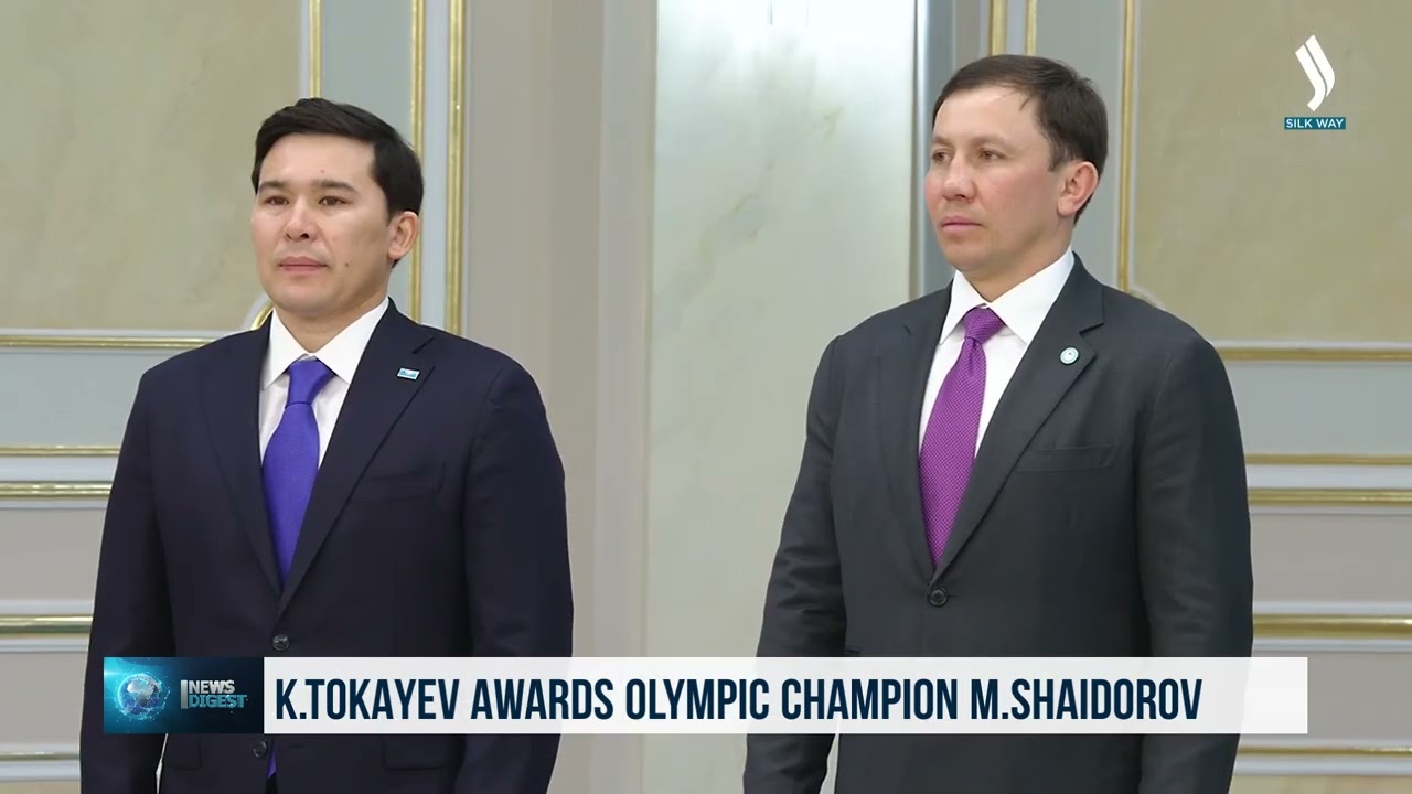 President Tokayev awards Olympic champion Mikhail Shaidorov