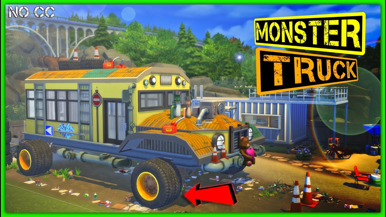 Monster SCHOOL BUS Conversion | NO CC | The Sims 4 Speed Build 2020 | RGR Gaming