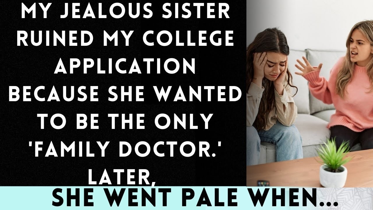 My Jealous Sister Sabotaged My College Application to Keep the 'Family Doctor' Title for Herself