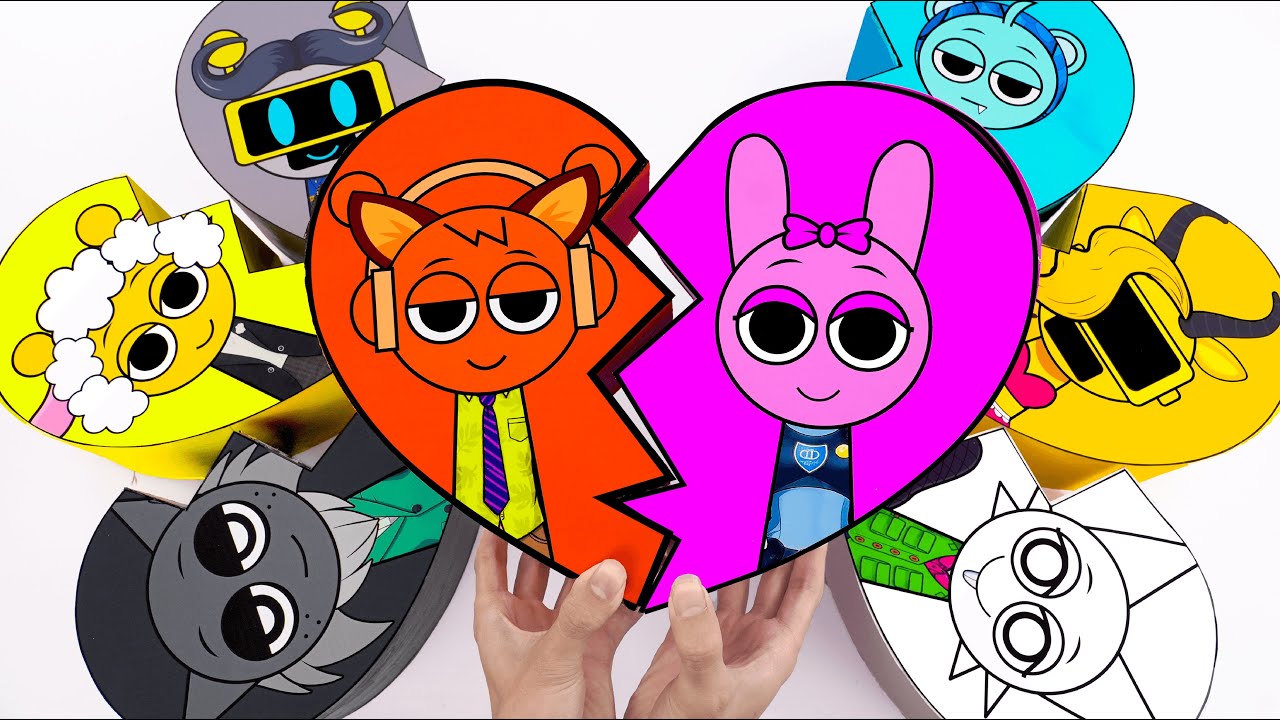 💖Paper DIY💖 ZOOTOPIA 2 Nick & Judy Couple Heart Box 🐰 Blind Box Unboxing!