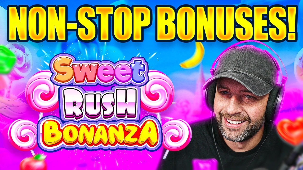 We did NON-STOP BONUS BUYS on the *NEW* SWEET RUSH BONANZA & it was INSANE!!