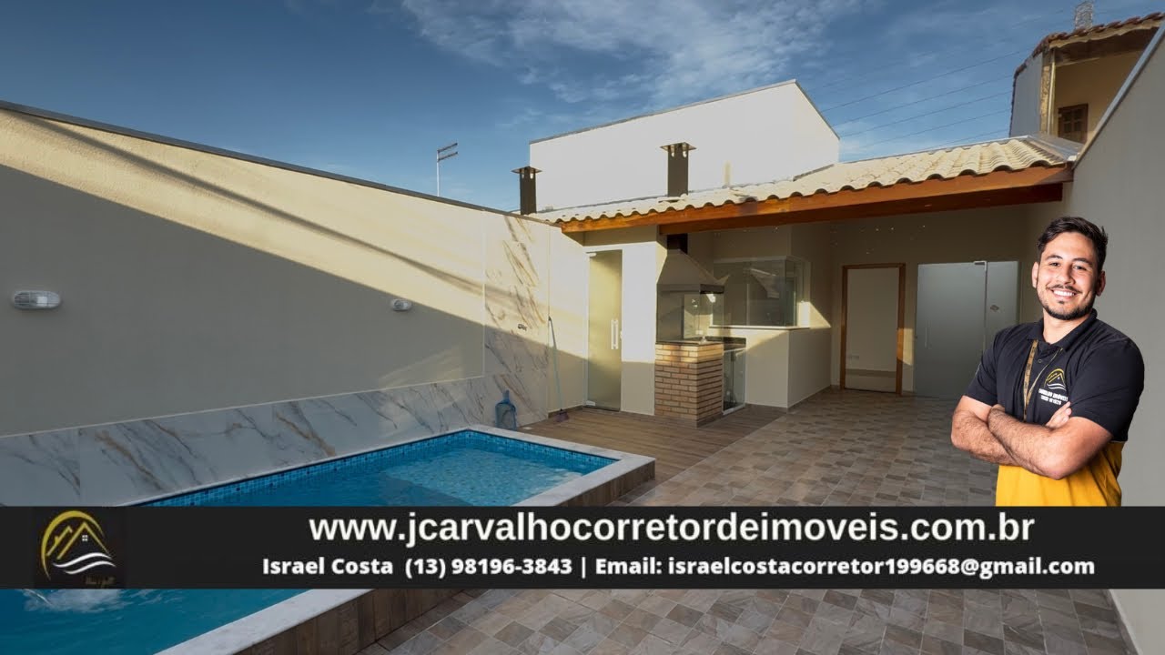 *R$339.900* ABAIXOU O VALOR! CASA LADO PISTA 600 METROS DO MAR / PISCINA E CHURRASQUEIRA EM ITANHAÉM
