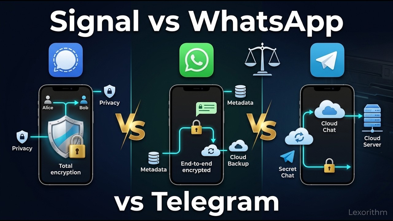 Signal vs WhatsApp vs Telegram | Which Messaging App Is Actually More Secure?