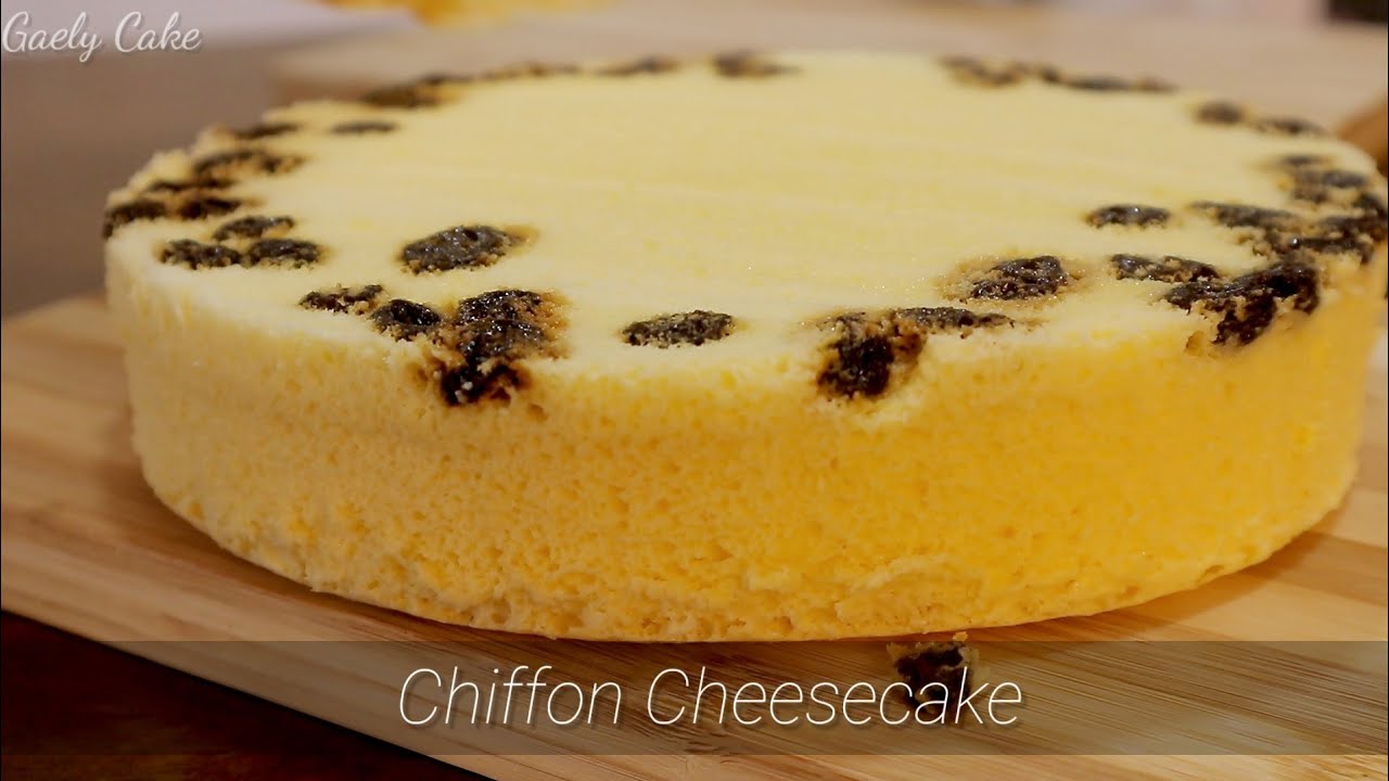 Chiffon Cheesecake with Raisins | Gaely Cake