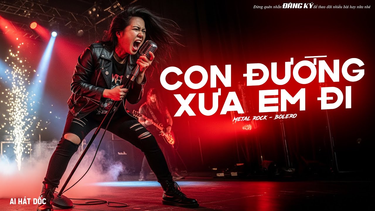 Con Đường Xưa Em Đi (Metal Rock Version) - Bolero Rock Cực Cháy | AI Hát Dốc