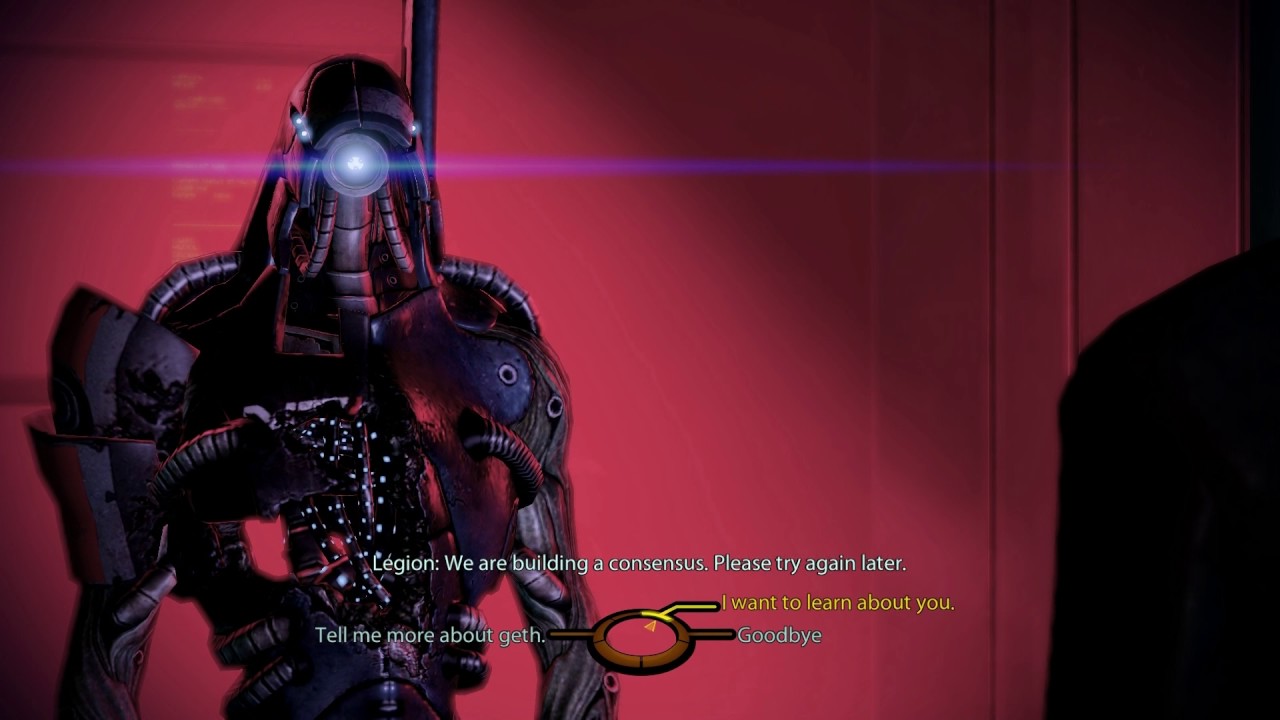 Mass Effect 2: Legion doesn't want to talk
