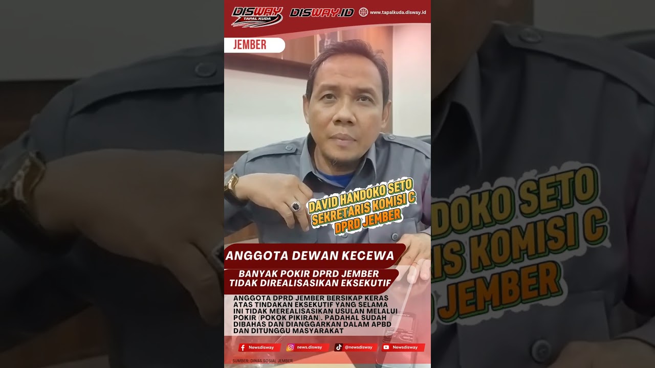 Anggota DPRD Jember Kecewa Eksekutif Tidak Realisasikan Pokir Dewan