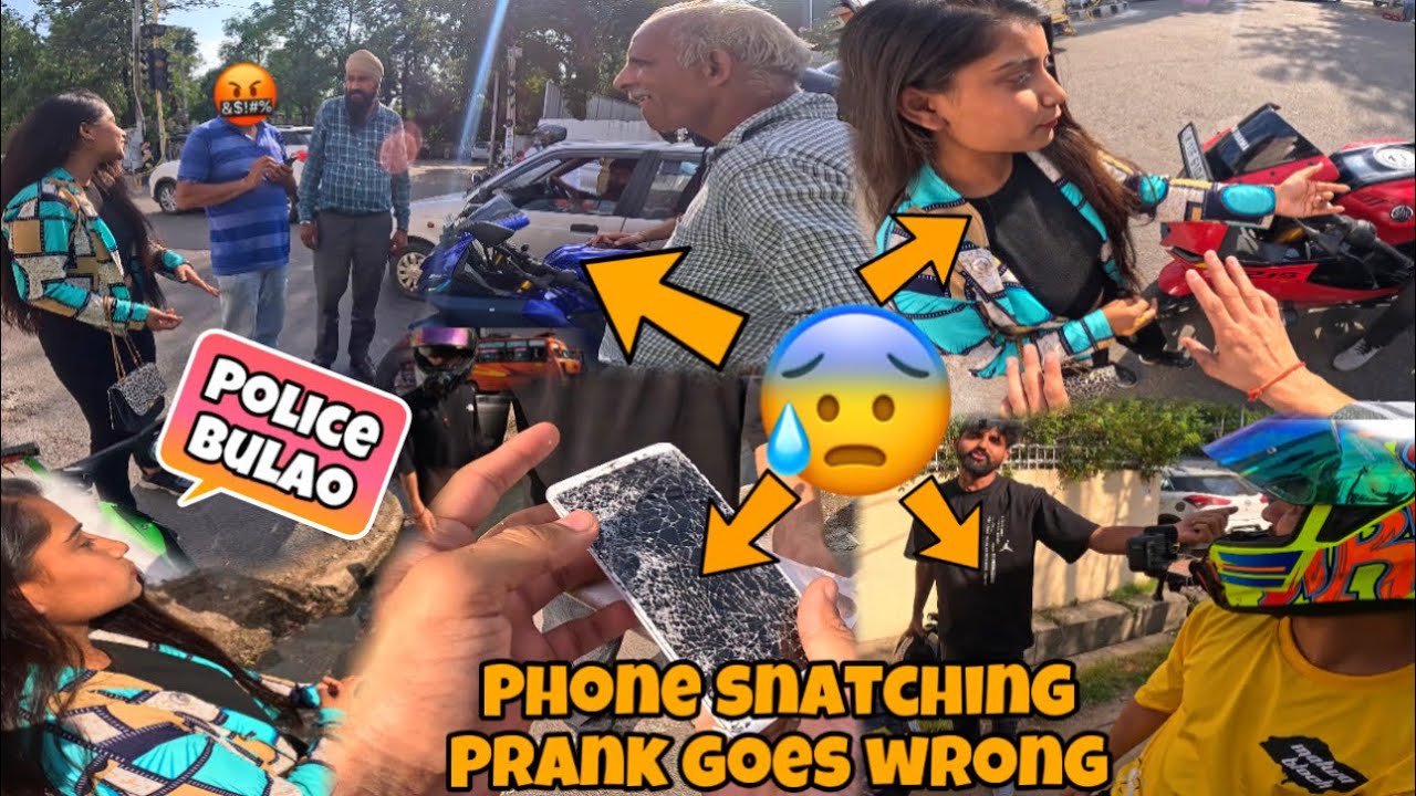 Phone snatching prank goes wrong ￼🤬😰 || Police bulao 💔😭 || yeh kya kr dia hmne 😰