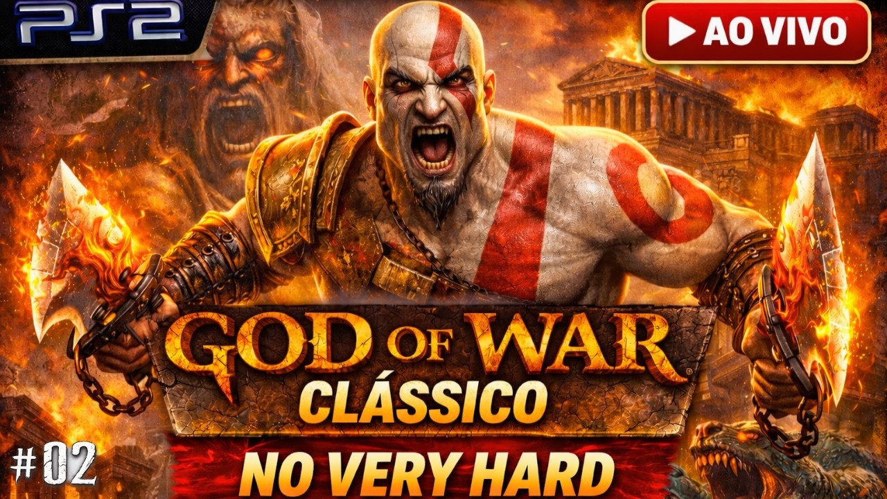 🩸 GOD OF WAR CLÁSSICO 🩸 VERY HARD | VINGANÇA CONTRA OS DEUSES!