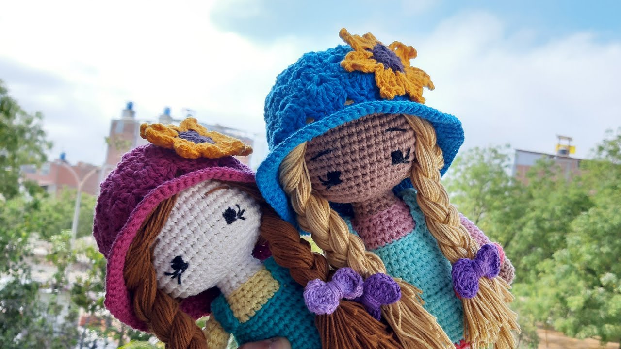 CÓMO TEJER GIRASOL - MUÑECA GABY AMIGURUMI A CROCHET