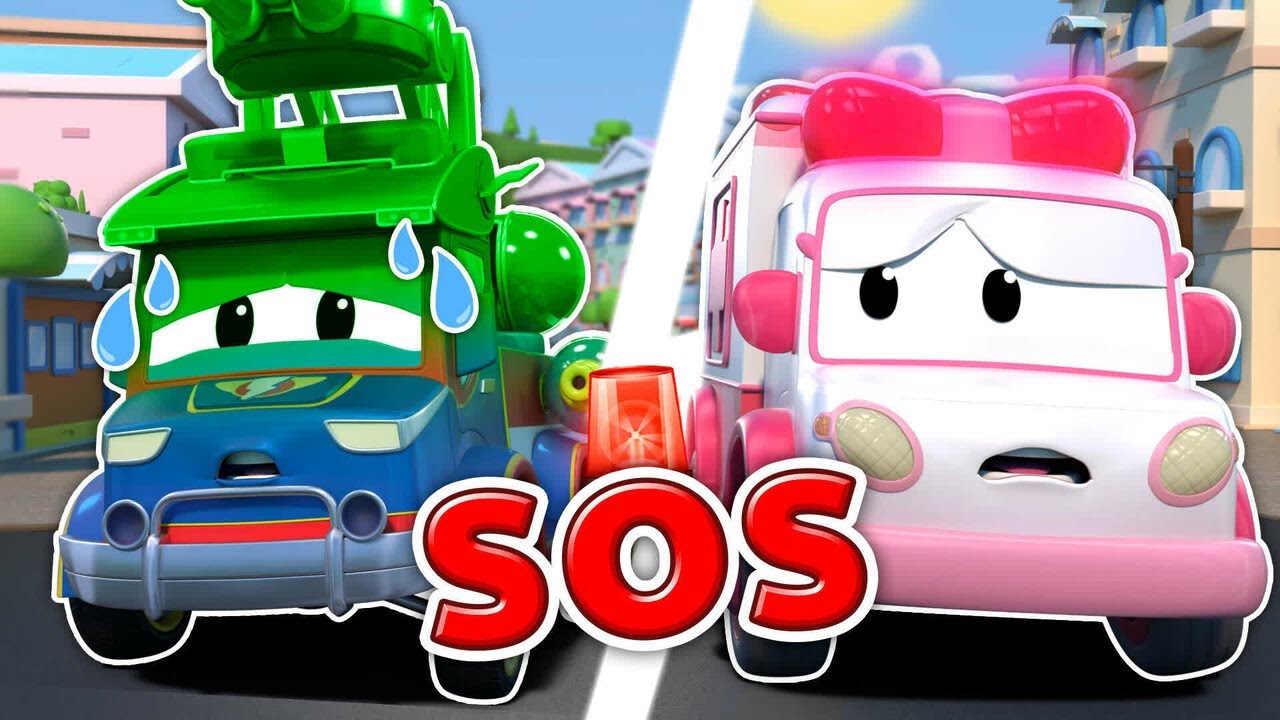 ¡Oh, no! Auto City en llamas y Súper Camión Bombero está ENFERMO | Carros de Rescate para Niños