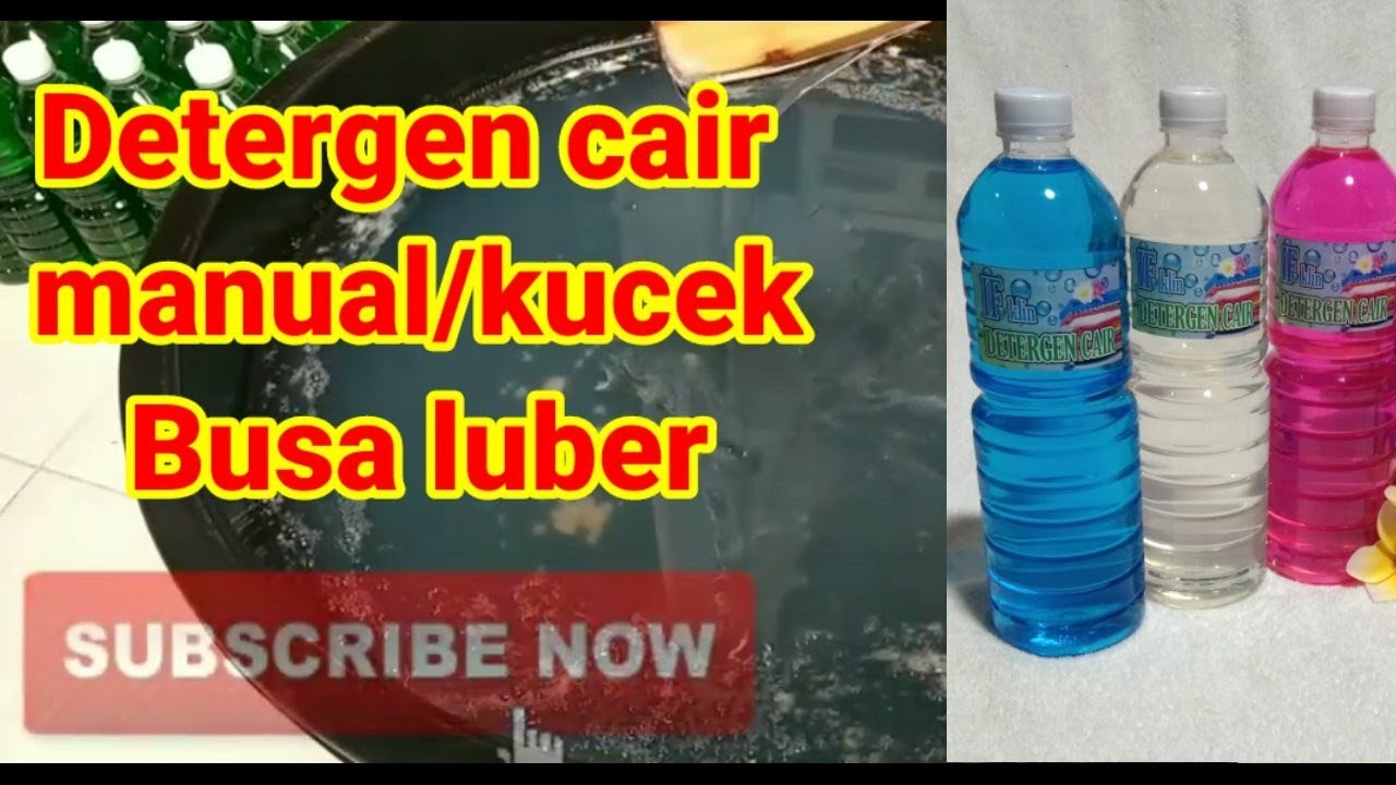Cara membuat detergen cair , busa melimpah, detergen manual