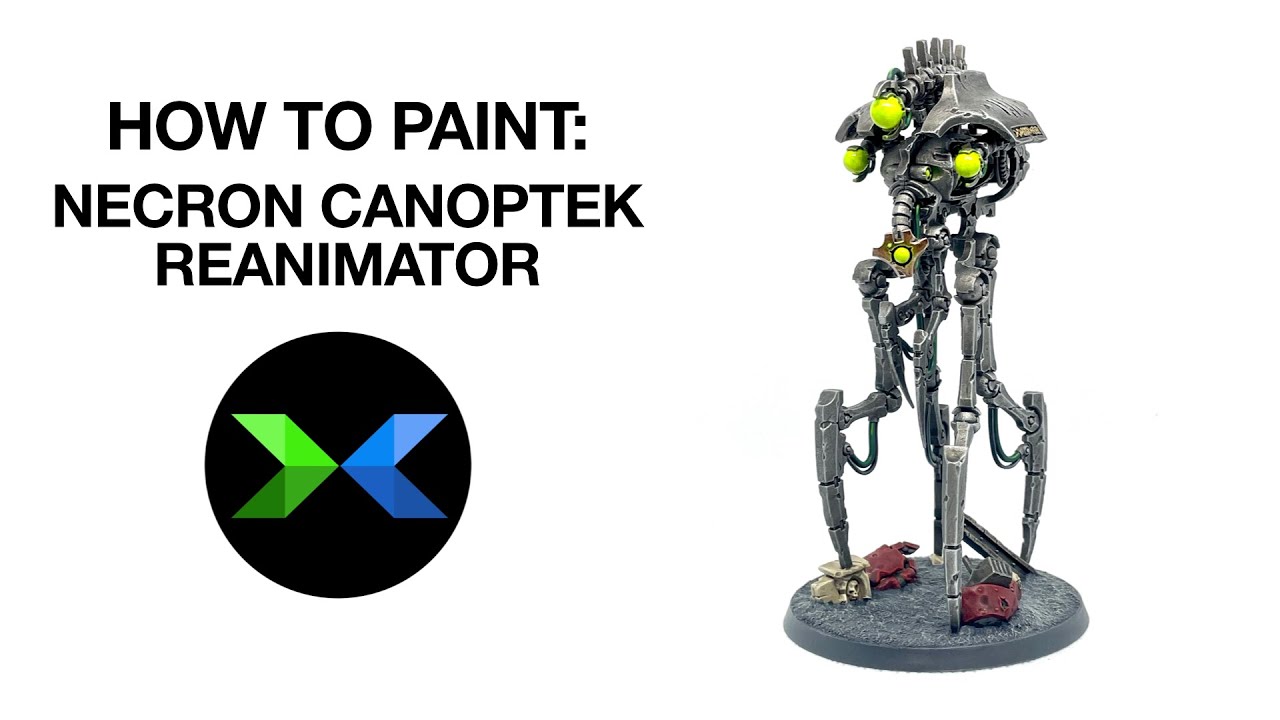 How to paint NECRON CANOPTEK REANIMATOR // Painting Indomitus Necrons