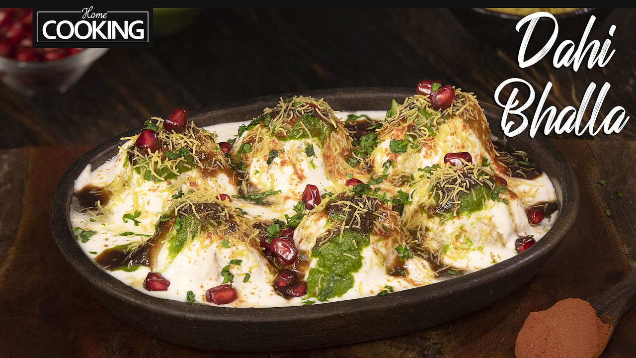 Рецепт дахи бхалла | Индийская уличная еда | Рецепт дахи вада | Рецепты закусок из дахи | Рецепт ...