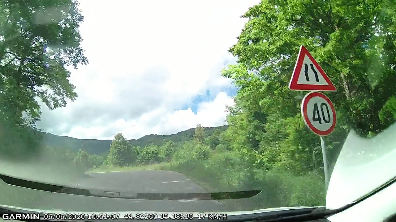 DRIVE #1085: Švica-Lipovlje-Kuterevo (Croatia) (timelapse 4x) *Read Description*
