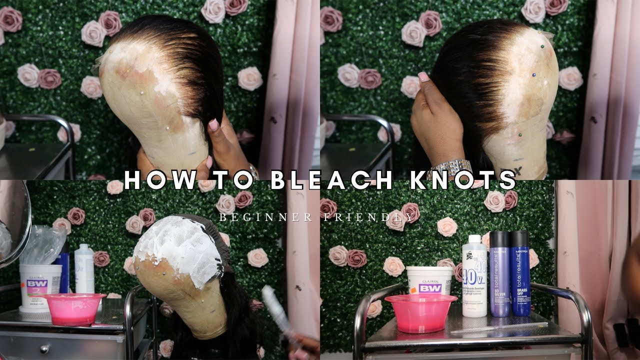 How To: Bleach Knots on a Frontal Wig | BEGINNER FRIENDLY